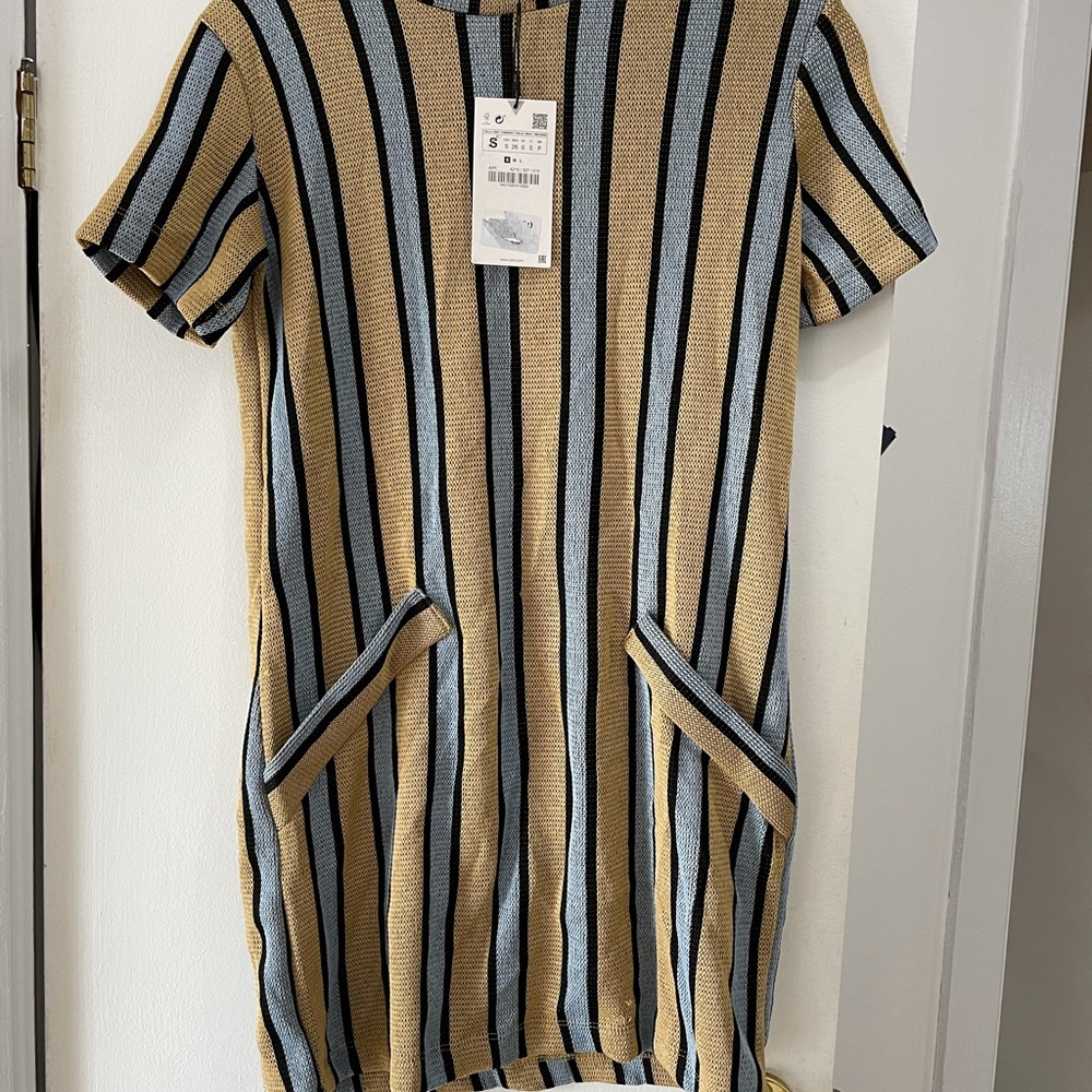 Zara strip dress